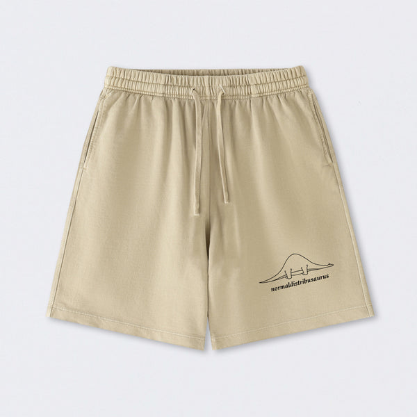 Normal Distribution Dinosaur Washed Shorts