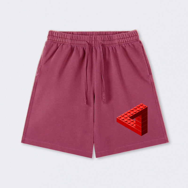 Escher Toy Bricks Washed Shorts