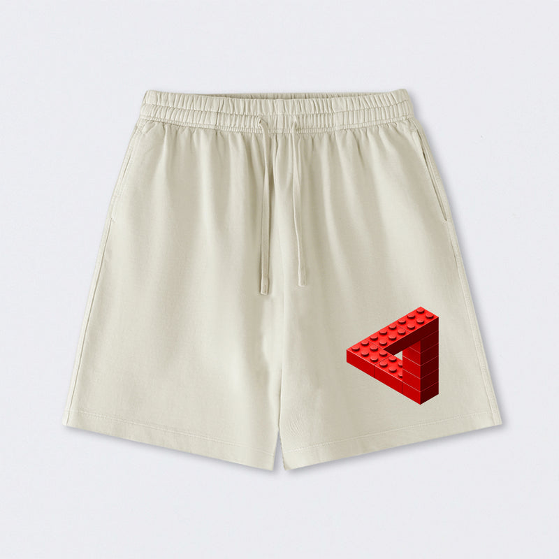 Escher Toy Bricks Washed Shorts