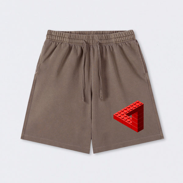 Escher Toy Bricks Washed Shorts