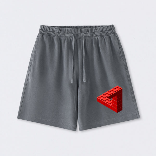 Escher Toy Bricks Washed Shorts