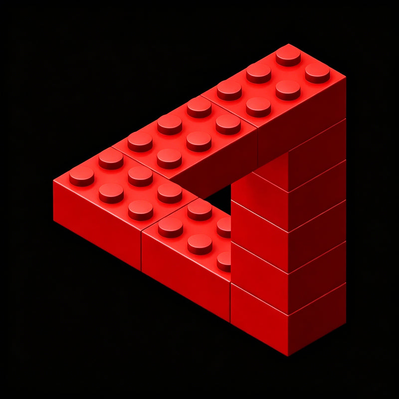 Escher Toy Bricks Washed Shorts