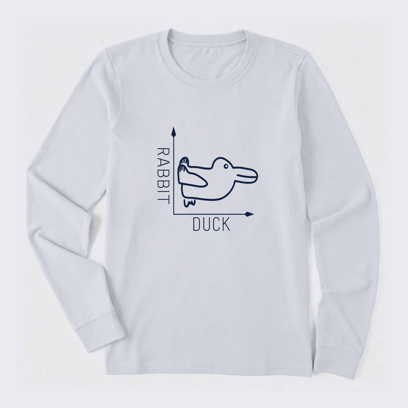 Rabbit or Duck Funny Long Sleeve T-Shirt