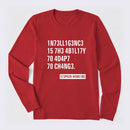 Intelligence - Stephen Hawking Science Long Sleeve T-Shirt