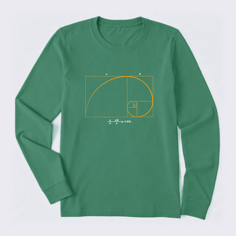 Fibonacci Math Art Science Engineer Long Sleeve T-Shirt