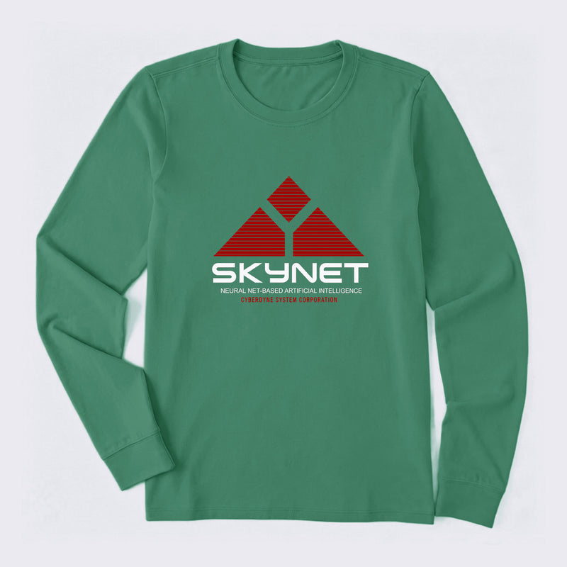 Skynet Neural Net Based Artificial Intelligence Long Sleeve T-Shirt