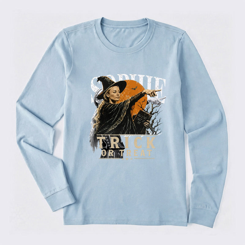 Sophie Basketball Halloween Point Trick or Treat Long Sleeve T-Shirt