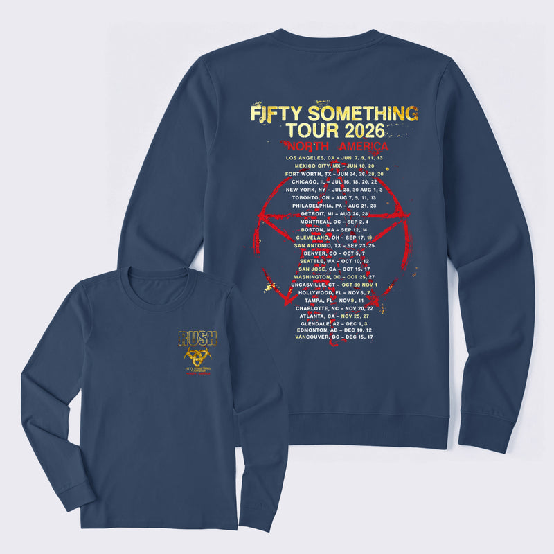 Rush Fifty Something Tour 2026 Long Sleeve T-Shirt