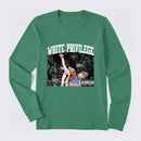 White Privilege Graphic Funny Basketball Meme Long Sleeve T-Shirt