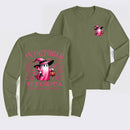 In October We Wear Pink Ghost Halloween Breast Cancer Awareness Long Sleeve T-Shirt