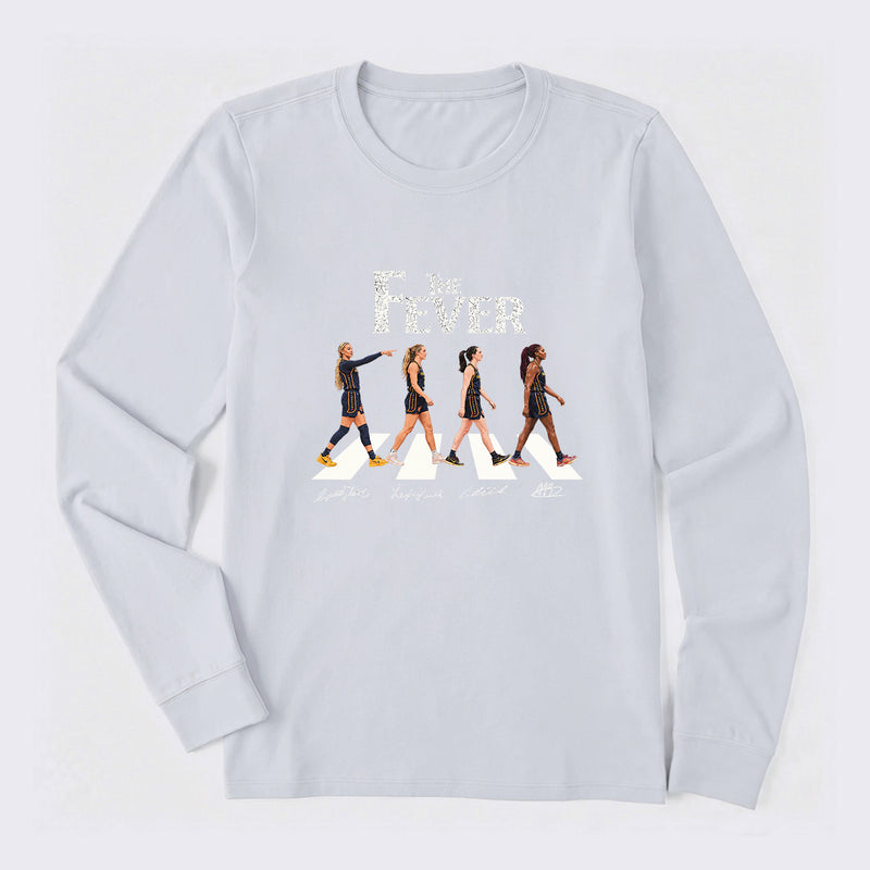The Fever Abbey Road Basketball Vintage Long Sleeve T-Shirt