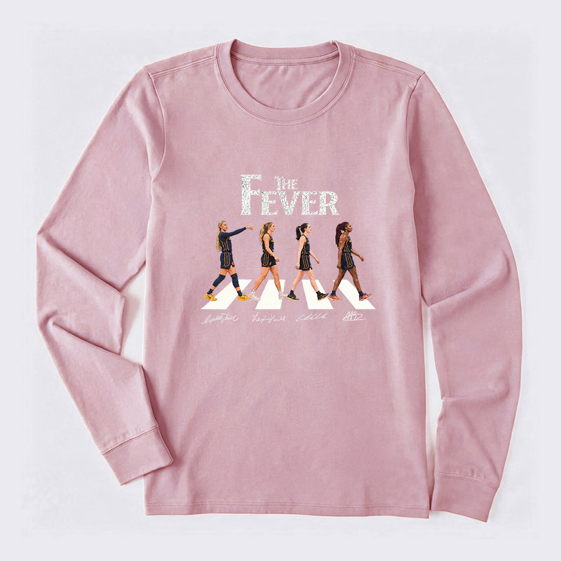The Fever Abbey Road Basketball Vintage Long Sleeve T-Shirt