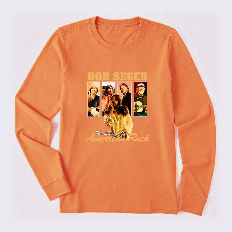 The Legend of American Rock Graphic Long Sleeve T-Shirt