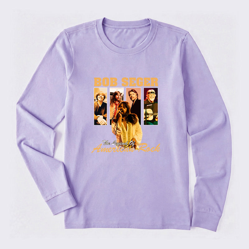 The Legend of American Rock Graphic Long Sleeve T-Shirt