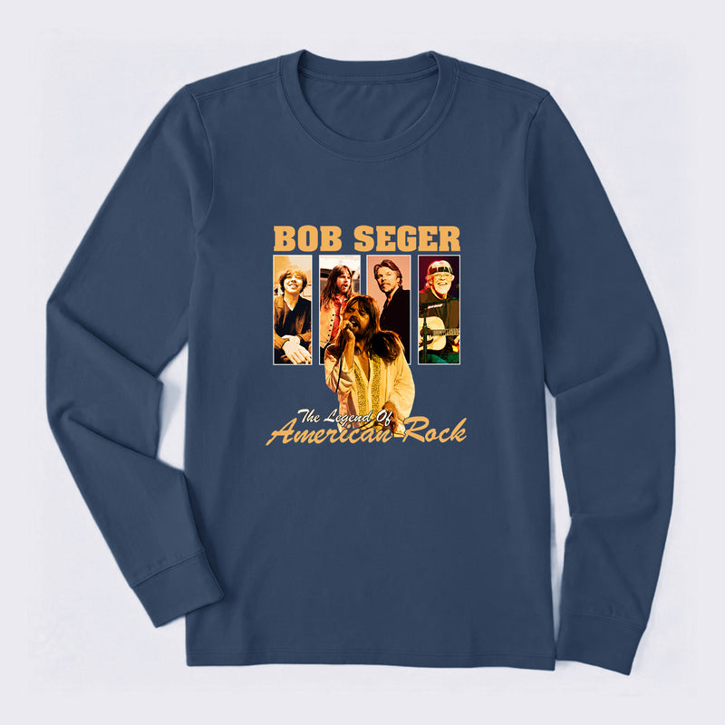 The Legend of American Rock Graphic Long Sleeve T-Shirt