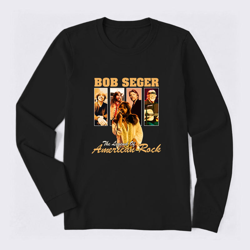 The Legend of American Rock Graphic Long Sleeve T-Shirt