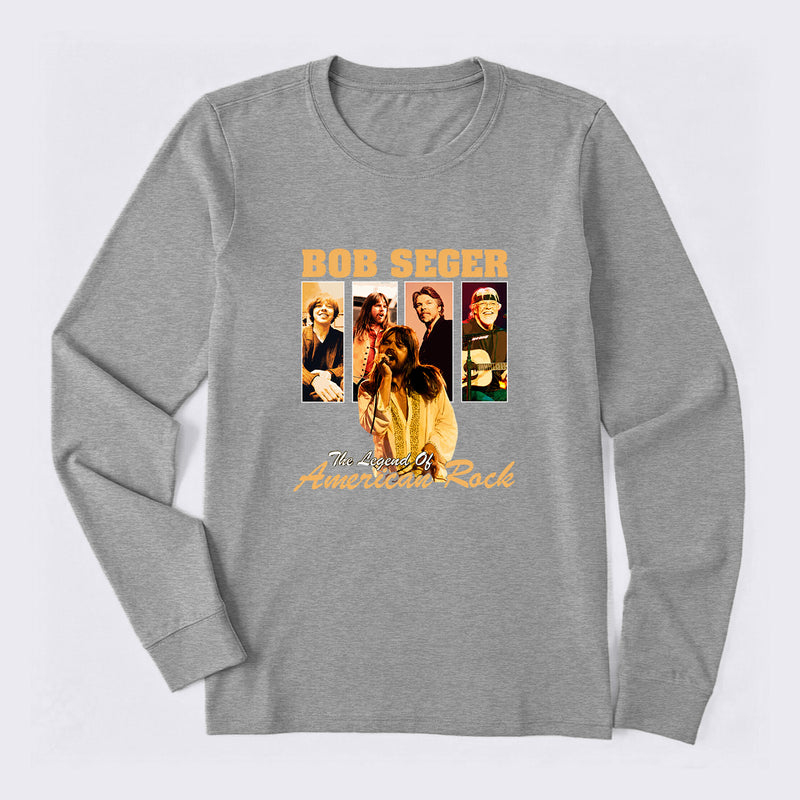 The Legend of American Rock Graphic Long Sleeve T-Shirt