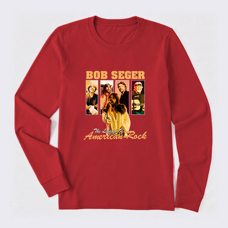 The Legend of American Rock Graphic Long Sleeve T-Shirt