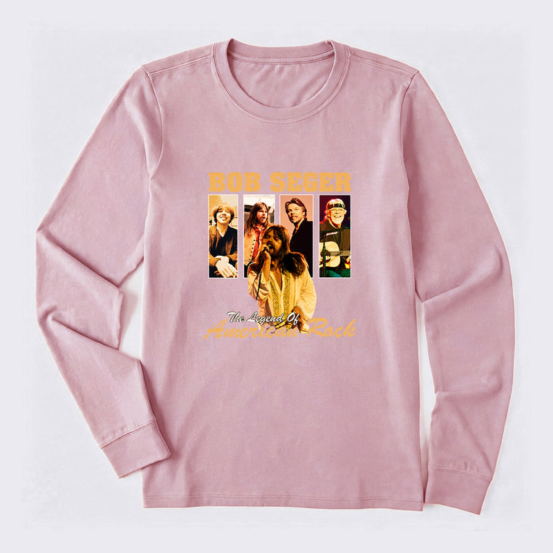 The Legend of American Rock Graphic Long Sleeve T-Shirt