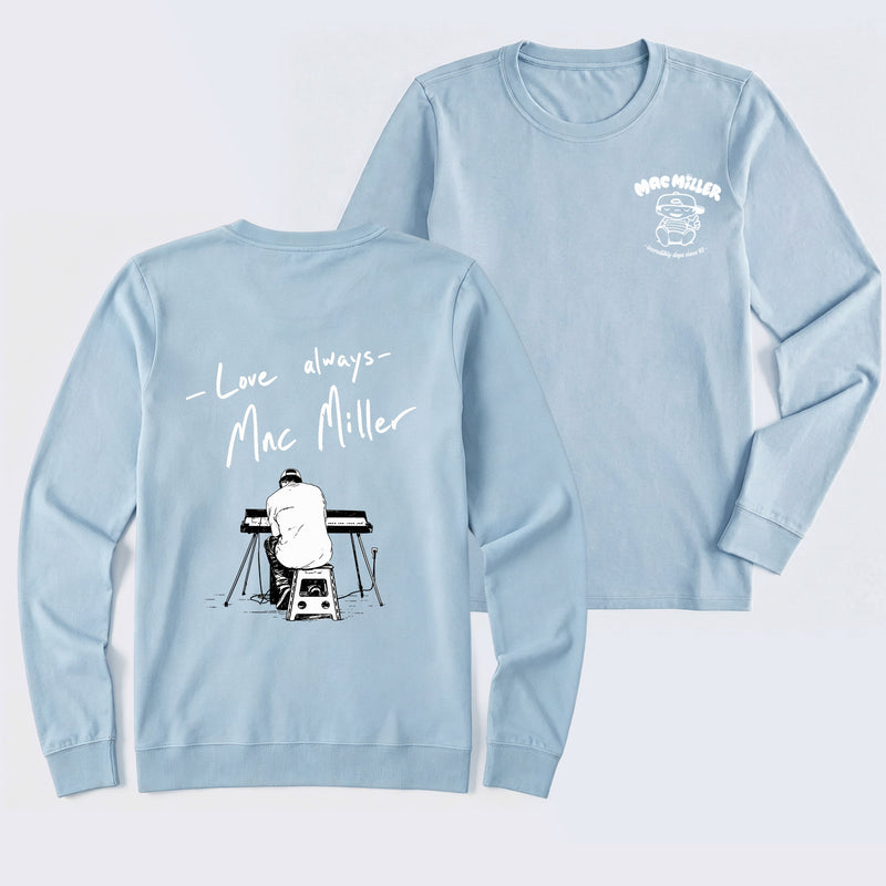 Mac Miller Love Always Vintage Hip Hop Graphic Long Sleeve T-Shirt