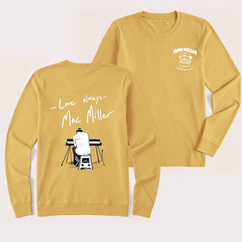 Mac Miller Love Always Vintage Hip Hop Graphic Long Sleeve T-Shirt