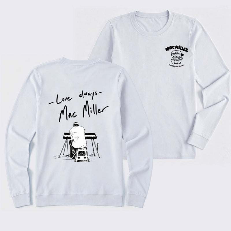 Mac Miller Love Always Vintage Hip Hop Graphic Long Sleeve T-Shirt