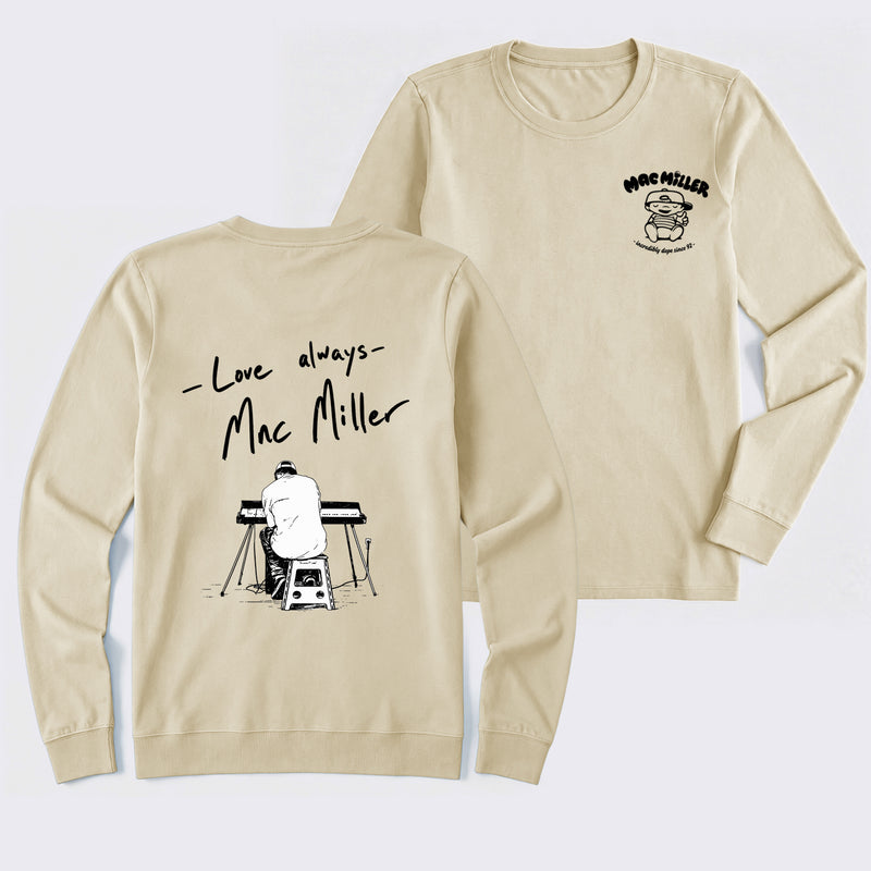 Mac Miller Love Always Vintage Hip Hop Graphic Long Sleeve T-Shirt