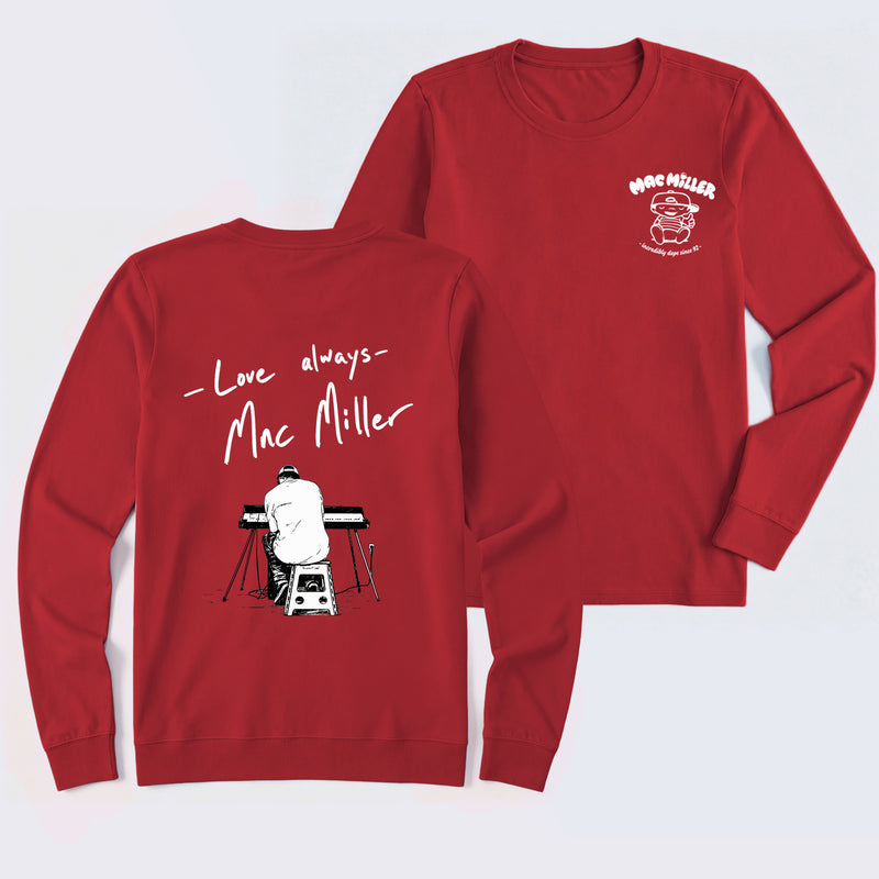 Mac Miller Love Always Vintage Hip Hop Graphic Long Sleeve T-Shirt