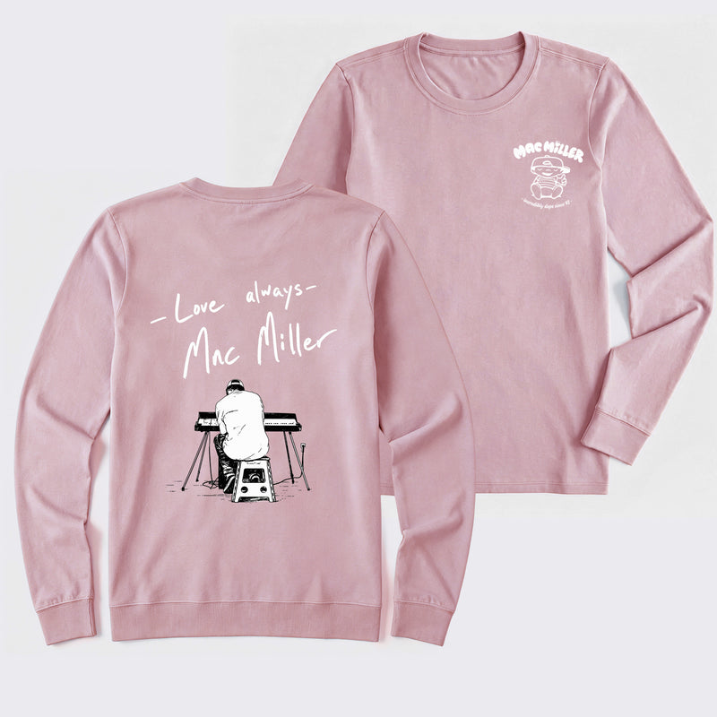 Mac Miller Love Always Vintage Hip Hop Graphic Long Sleeve T-Shirt