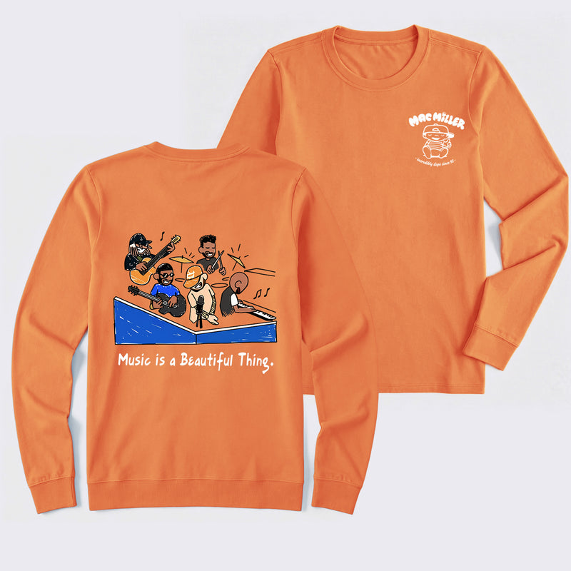 Music Is a Beautiful Thing Mac Miller Vintage Long Sleeve T-Shirt
