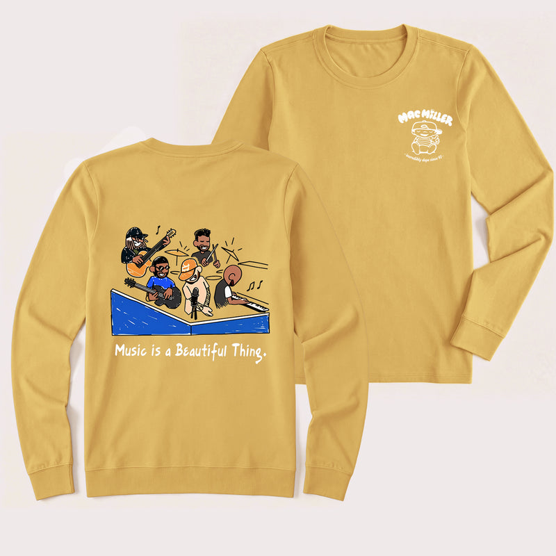 Music Is a Beautiful Thing Mac Miller Vintage Long Sleeve T-Shirt