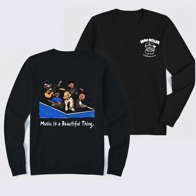 Music Is a Beautiful Thing Mac Miller Vintage Long Sleeve T-Shirt