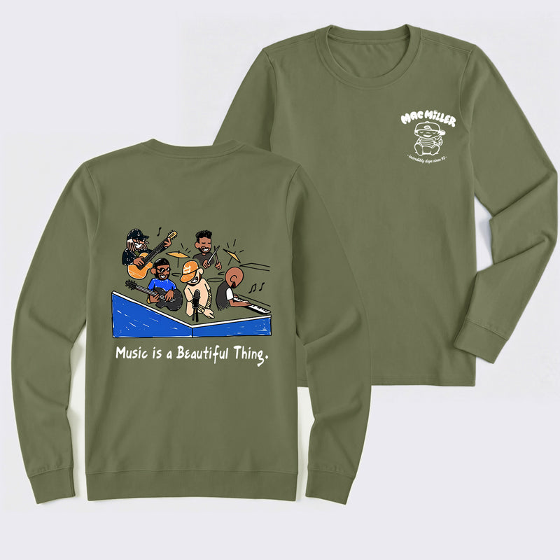 Music Is a Beautiful Thing Mac Miller Vintage Long Sleeve T-Shirt