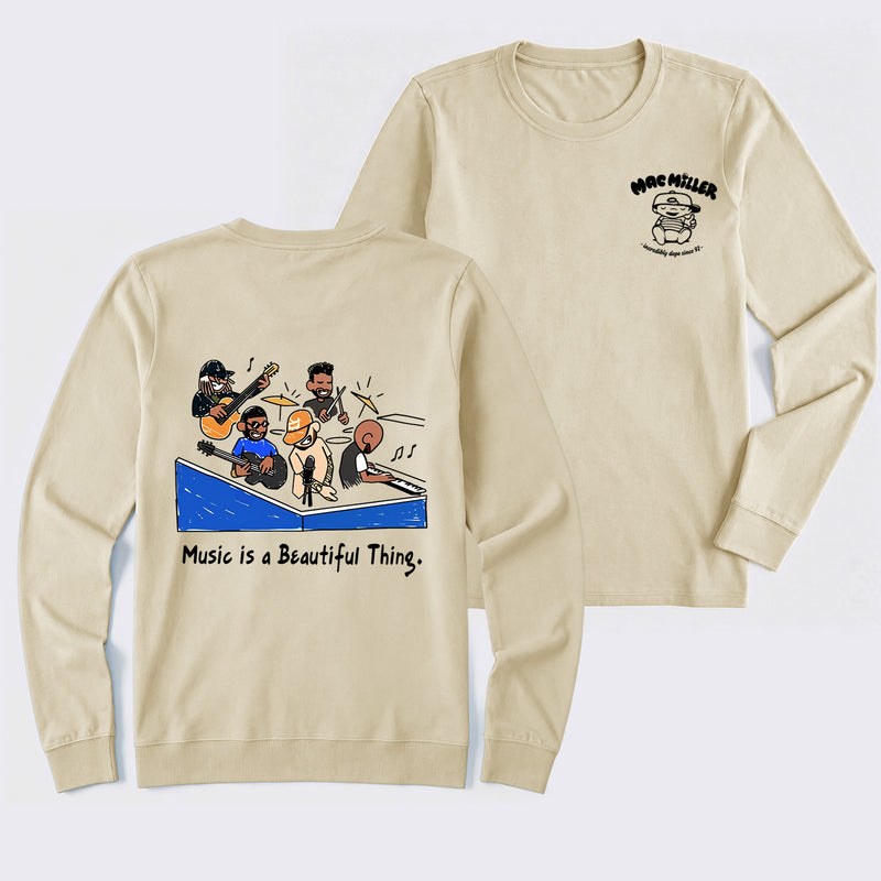 Music Is a Beautiful Thing Mac Miller Vintage Long Sleeve T-Shirt