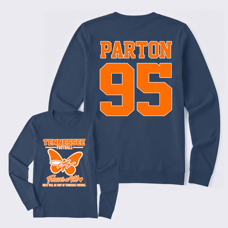 Dolly Parton Tennessee 95 Country Music Football Long Sleeve T-Shirt