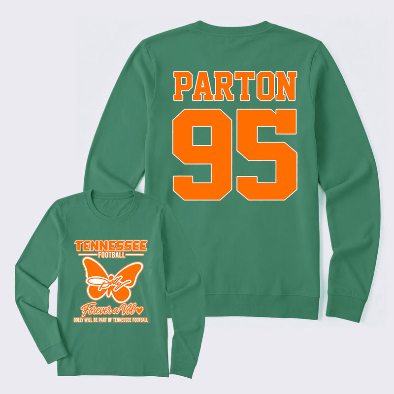 Dolly Parton Tennessee 95 Country Music Football Long Sleeve T-Shirt