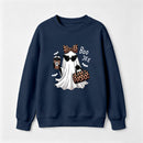 Boo-Jee Leopard Ghost Funny Fall Halloween Sweatshirt