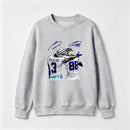 Vintage Close-Up Football Athlete Signature Graphic Sweatshirt