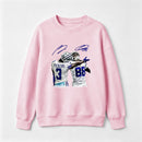 Vintage Close-Up Football Athlete Signature Graphic Sweatshirt