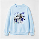 Vintage Close-Up Football Athlete Signature Graphic Sweatshirt