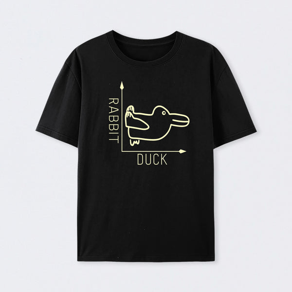 Black Rabbit or Duck Funny T-Shirt
