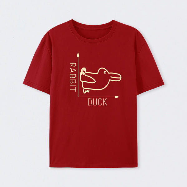 Red Rabbit or Duck Funny T-Shirt