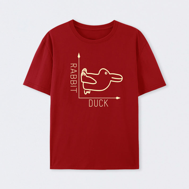 Red Rabbit or Duck Funny T-Shirt