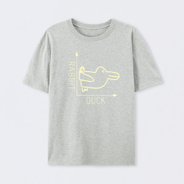 Grey Rabbit or Duck Funny T-Shirt