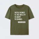 Army Green Intelligence - Stephen Hawking Science T-Shirt