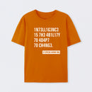Orange Intelligence - Stephen Hawking Science T-Shirt