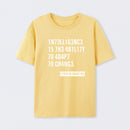Yellow Intelligence - Stephen Hawking Science T-Shirt