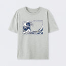 Grey The Great Fibonacci Wave Science T-Shirt