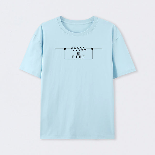 Light Blue Funny Engineer Resistor Science T-Shirt