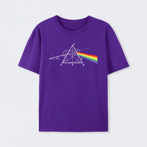 Purple Optical Deconstruction T-Shirt